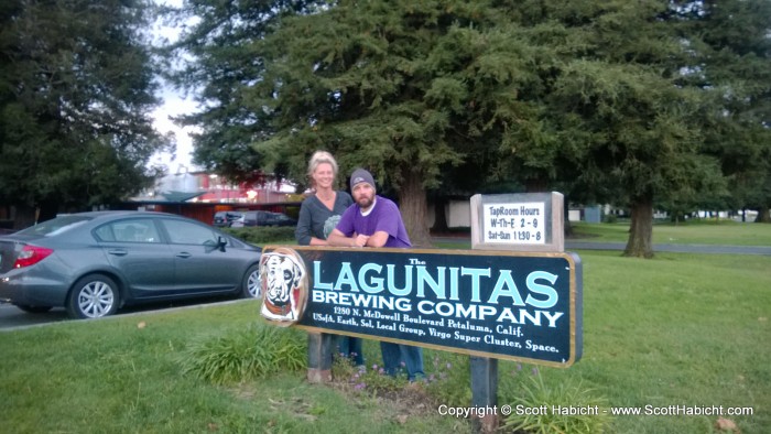 To Lagunitas Brewing Company.