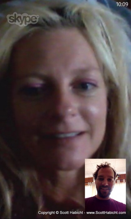 Kelli and I tested Skype on the phones, and it works really well.