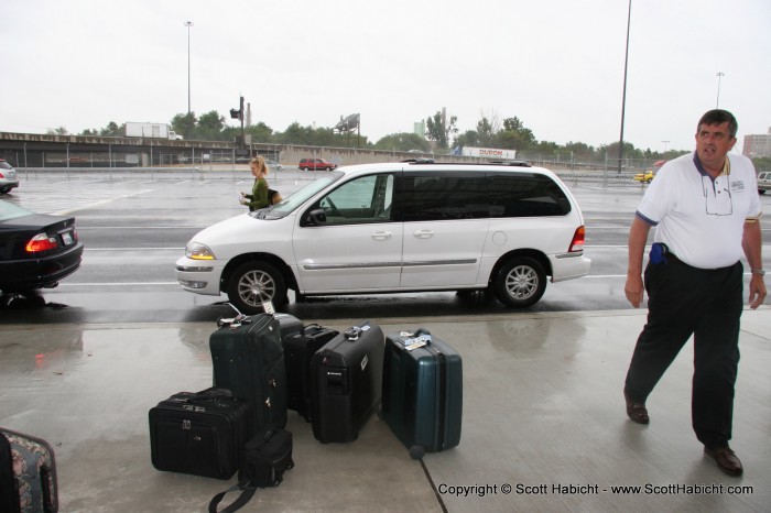 Mike was kind enough to give us a ride to the cruise ship terminal....