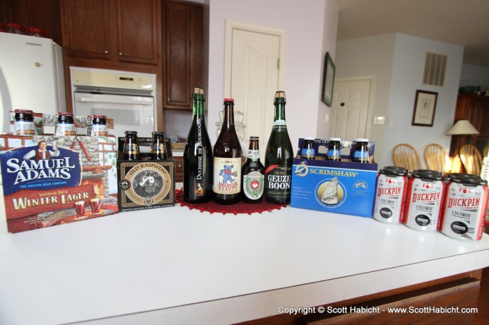 While our party is wine themed, I like to have a nice selection of beer available, too.