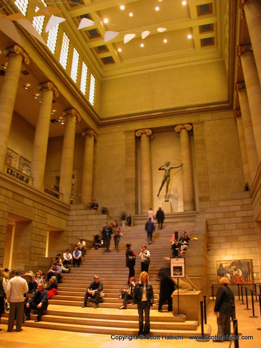 The exhibit was at the Philadelphia Museum of Art.