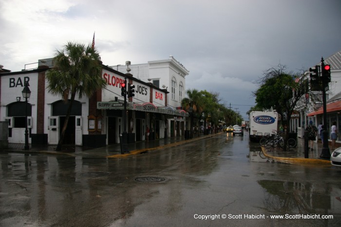 After the rain let up, we headed down Duval Street.