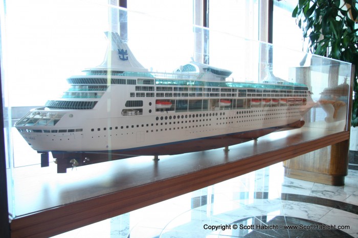 A model of the ship.