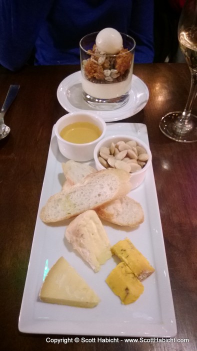 I made the wrong choice going with the cheese plate for dessert.