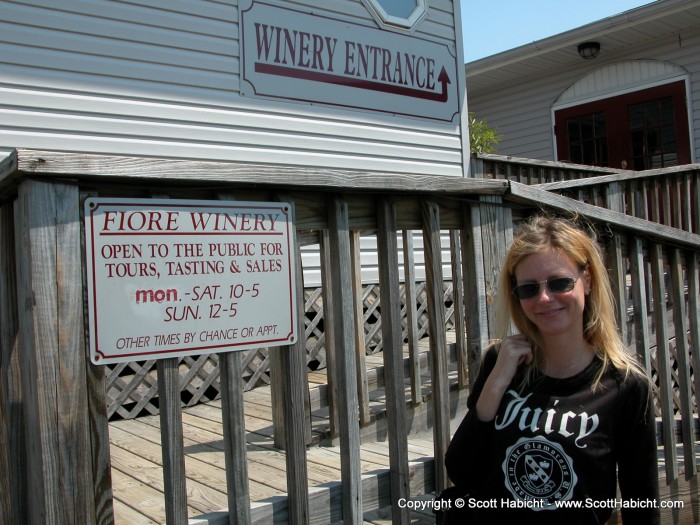 On our way home, we stopped by a local Maryland winery.