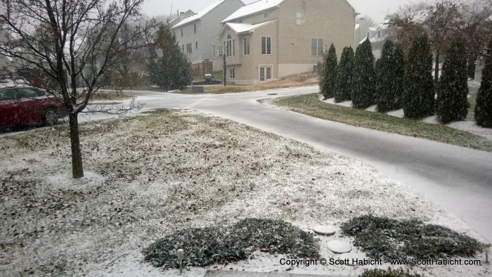 The snow the next morning missed our party by about 12 hours. The night was a success!