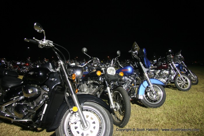 That night we went over to Ocean Downs for the main bike rally.