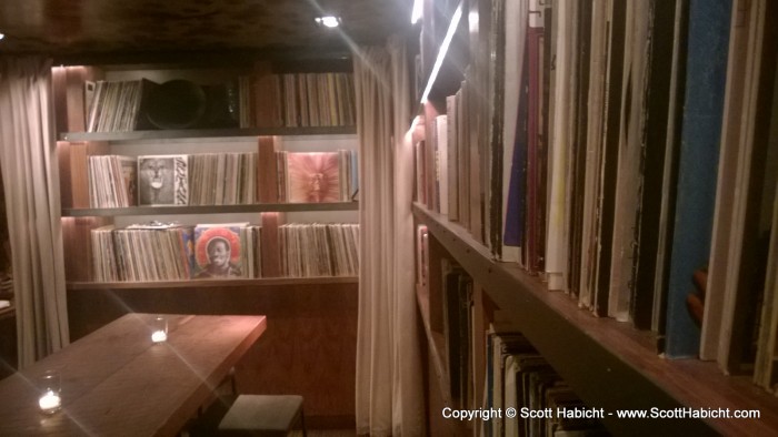 And had TONS of vinyl records everywhere.