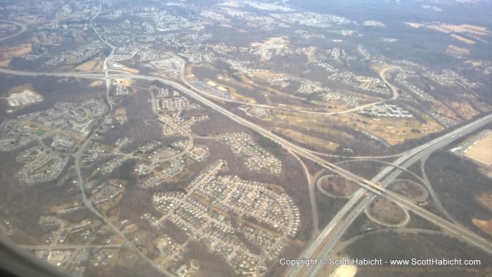 Heading to San Francisco, and I flew over my house.