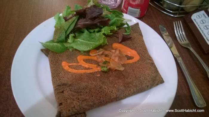 Lunch during the customer meeting was at a crêpe restaurant. It was really good.