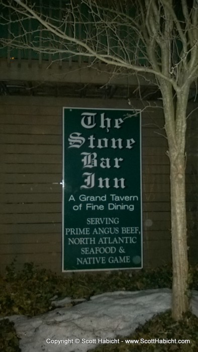 That night it was out to dinner at one of our other favorite places to eat in the Poconos, The Stone Bar Inn.