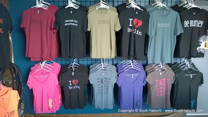 And some of the shirts they had for sale.