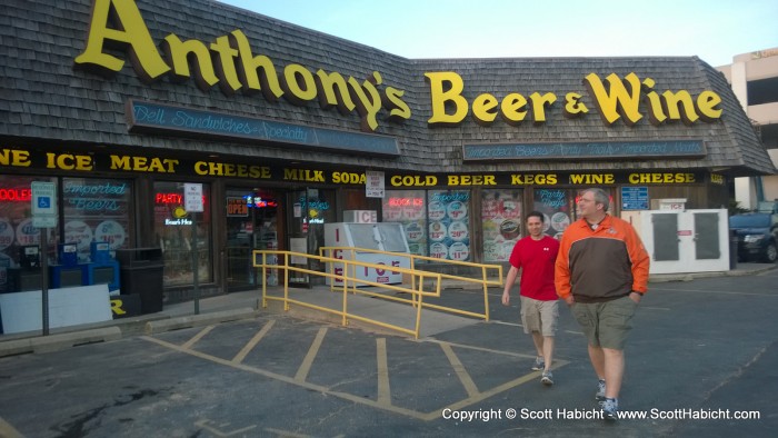 So we headed to the store. As a note, this may have been the last picture taken of the Anthony's sign before it was changed.