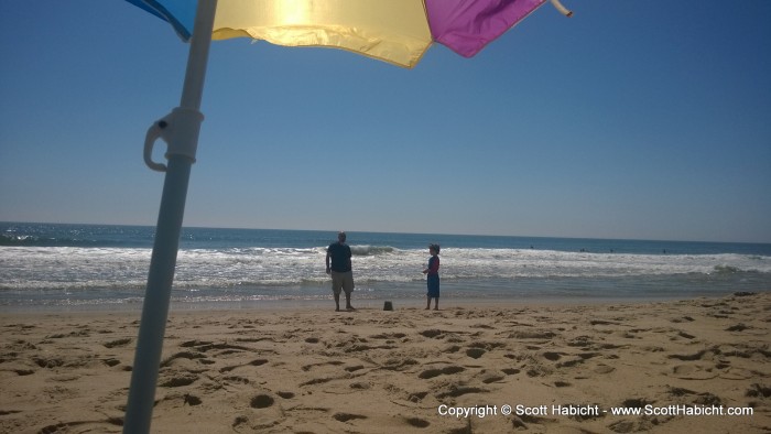 For Sunday morning everyone went out to the beach.