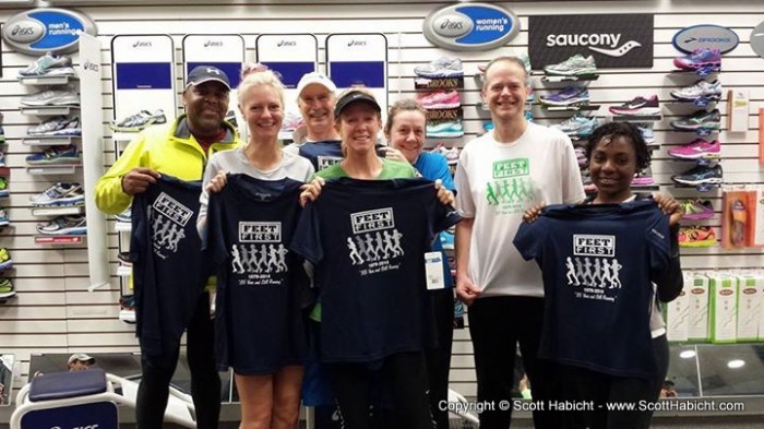 Kelli ran the annual Feet First Run with her Strider friends.