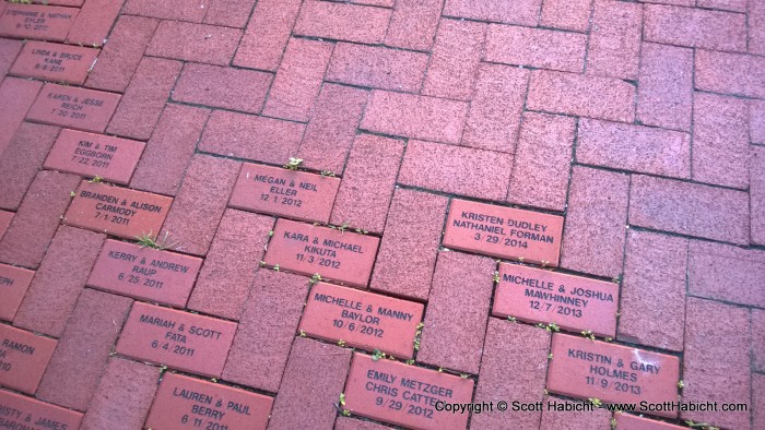 I'm guessing they get a brick for being married at the venue.