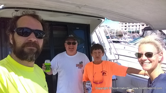 After the race we walked over to see Mitch and Cindy on their boat.