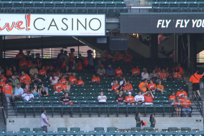 Our seats were in left field...