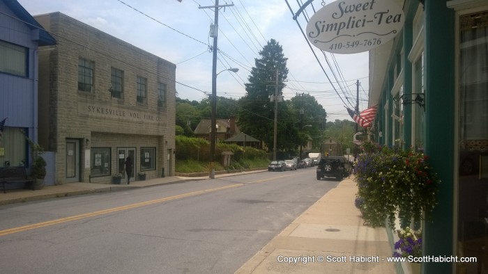 He wasn't home, but Erin was and we went for lunch in downtown Sykesville.