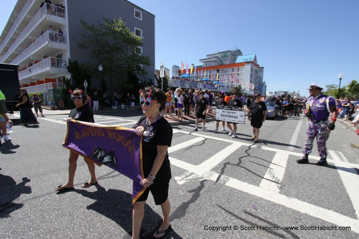 The parade had started, and we all wore Beatles wigs...