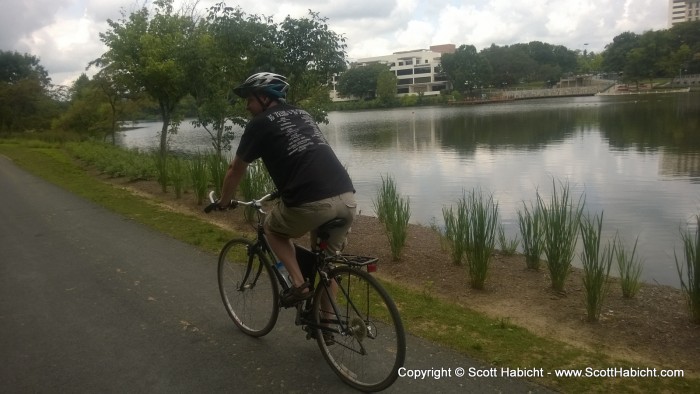 From there we rode around Lake Kittamaqundi...