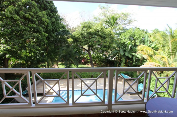 Outside our balcony, we had a private pool (that we shared with the other 3 units in our villa).