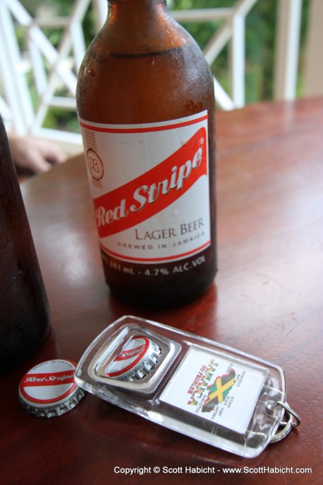 Red Stripe was pretty much the only beer one could find on the island, so here is the obligitory beerporn.