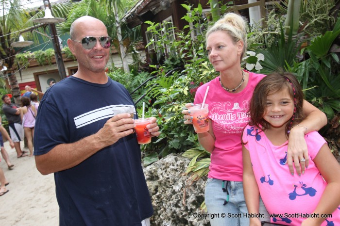 We went to Seacrets to see the band 9 Mile Roots.