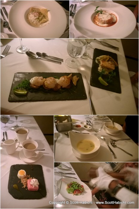 Our anniversary dinner was a five course wonder of deliciousness at Valentino's.