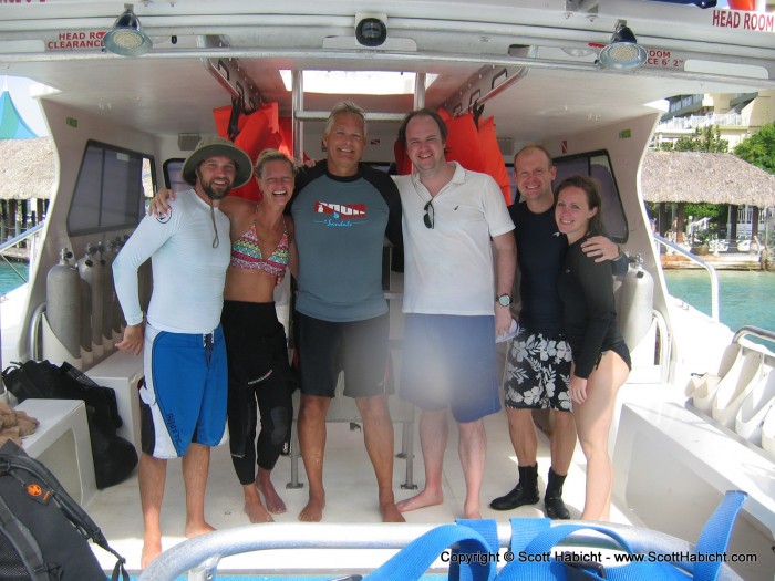 Our end of the trip dive group. It was perfect.