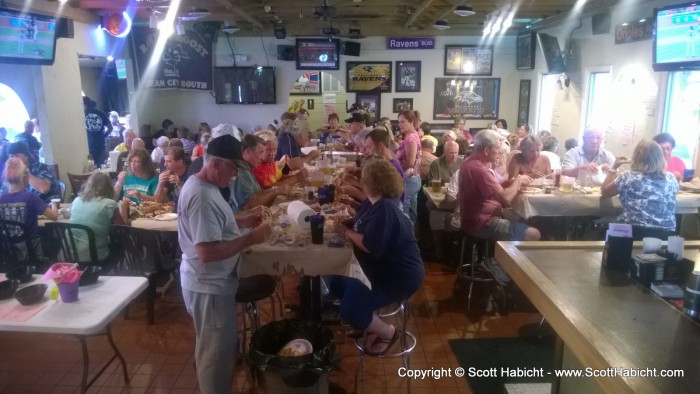 We left there and headed to a crab feast with Ravens Roost #58.