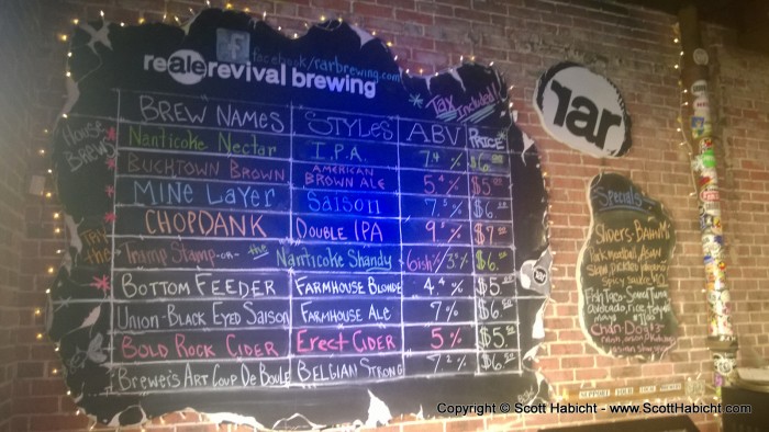 realerevival brewing had lots of good beer.