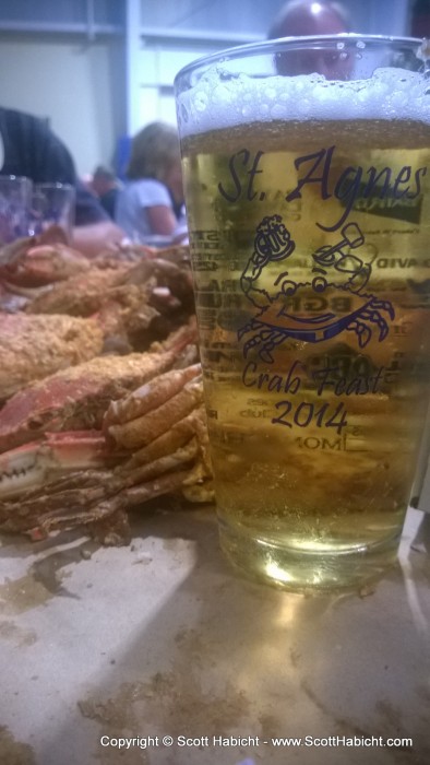 It was a crab feast for charity.