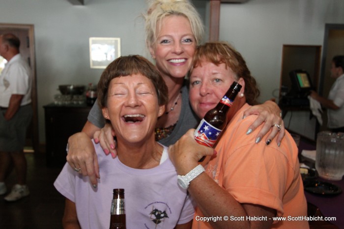 A Ravens Roost #4 luncheon, and the girls are having fun.