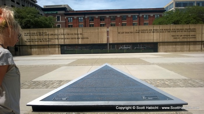 Another day in Baltimore, and Kelli and I stopped by the Holocaust Memorial Park.