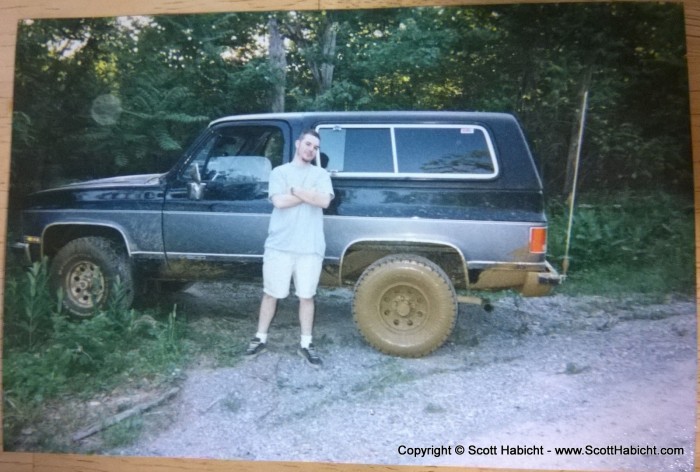 This was him ~15 years before, and the only picture he has of his Blazer.