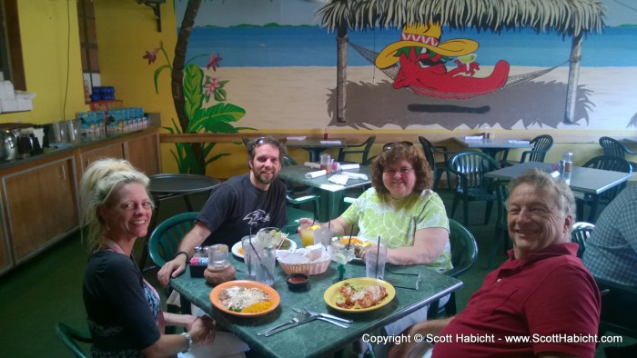 Lunch with my parents before they headed out for 6 weeks of RVing around Canada and the US.