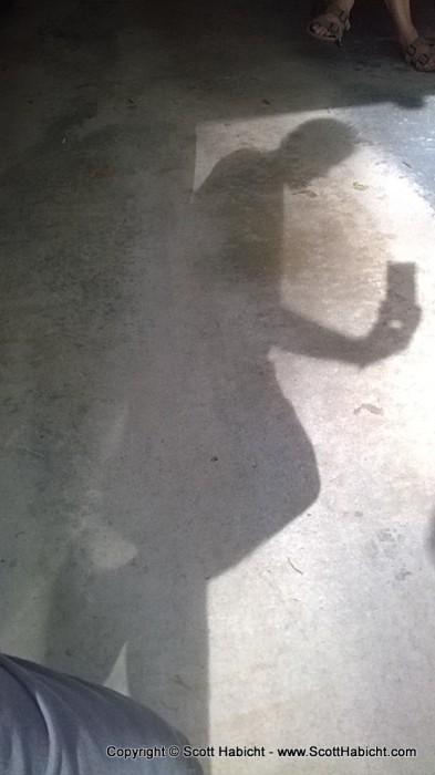 Shadow selfie.