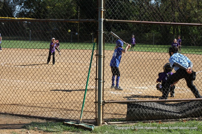 Ashley was pitching for the first time, and we stopped out to see her on our way to Harpers Ferry.