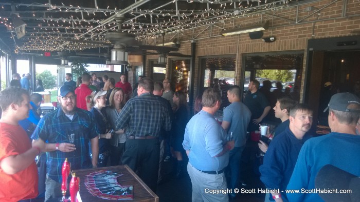 There were a lot of like-minded beer drinkers at the event.