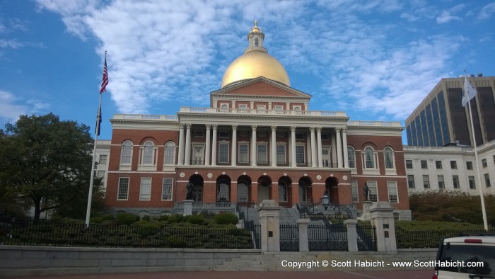 Past the State House...