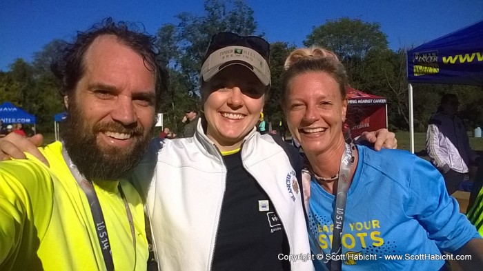 A quick group shot of the three of us celebrating.