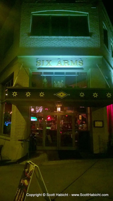 On my way back to the hotel I stopped at Six Arms.