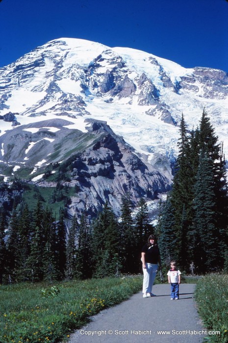 When I sent her the picture of the beer, she this back to me. That is my mother and me when we lived in Seattle in the 1970's.