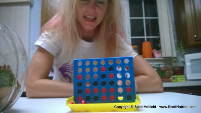 And I beat Kelli in Connect Four.