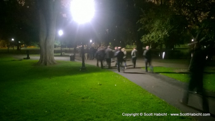 Across Boston Commons...