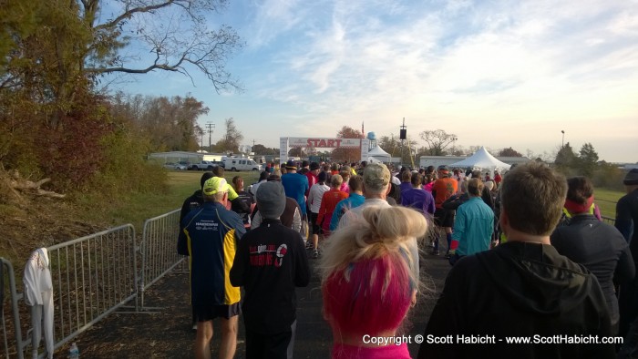 And then headed to the start line.