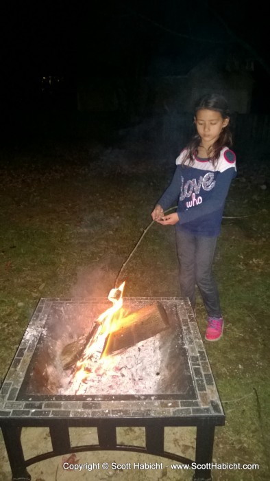 Sophia, I think the marshmallow is a little too close.