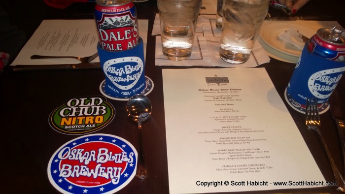 A beer dinner at Victoria Gastro Pub.