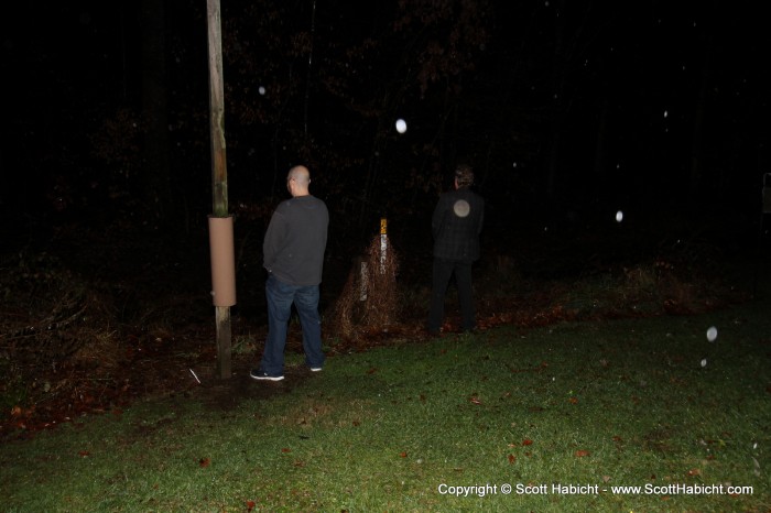 And Mathew and Peter were admiring the view from my backyard.